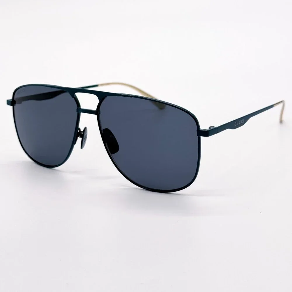 NEW GUCCI GG0336S 003 UNISEX AVIATOR SUNGLASSES GUCCI - Picture 3 of 10